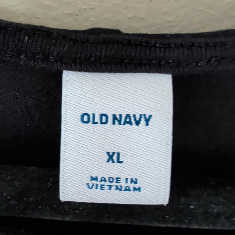 Old Navy Black Jersey Knit T-Shirt Dress Casual Comfort Preppy Women's Size XL - Picture 2 of 4